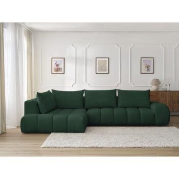 Tmavozelená rohová pohovka Everest – Bobochic Paris – Obrázok 9