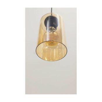 Čierne závesné svietidlo so skleneným tienidlom 10x55 cm Bistro - Candellux Lighting - Image 11