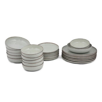 24-dielna súprava zeleného porcelánového riadu Kütahya Porselen Pearl - Image 2