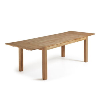 Jedálenský rozkladací stôl z dubového dreva Kave Home, 180 x 90 cm - Image 4