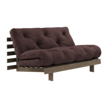 Tmavohnedá rozkladacia pohovka 140 cm Roots – Karup Design – Obrázok 2