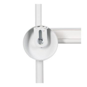 Biela poschodová kovová polica 51 cm – Ixia - Image 7