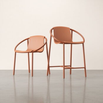 Plastová barová stolička v tehlovej farbe 90 cm Ringo – Umbra – Obrázok 5