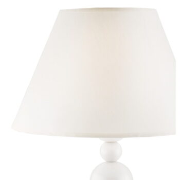 Biela stolová lampa - LAMKUR – Obrázok 3