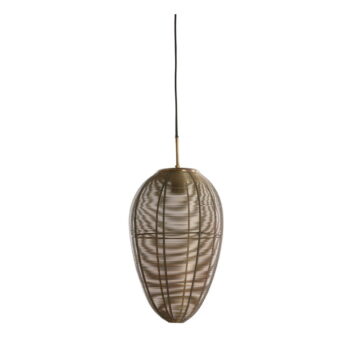 Závesné svietidlo v bronzovej farbe s kovovým tienidlom ø 26 cm Yaelle – Light & Living - Image 4