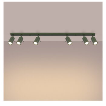Zelené stropné svietidlo 6x117 cm Etna – Nice Lamps - Image 6