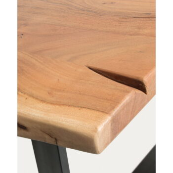Jedálenský stôl s doskou z akácie v prírodnej farbe 90x180 cm Alaia – Kave Home - Image 3