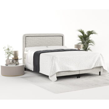 Svetlosivá boxspring posteľ 160x200 cm Dove – Maison de Rêve – Obrázok 11