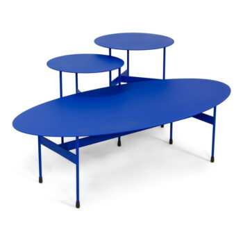 Modrý kovový konferenčný stolík 39x120 cm Mira – Spinder Design – Obrázok 10