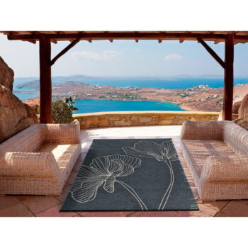 Antracitovosivý vonkajší koberec 153x230 cm Velvet Gris – Universal - Image 2