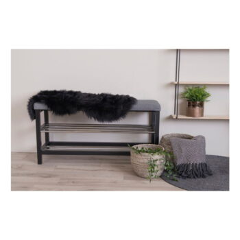 Čierna syntetická kožušina 50x85 cm – House Nordic – Obrázok 2