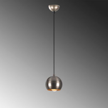 Závesné svietidlo v striebornej farbe s kovovým tienidlom ø 30 cm Berceste – Opviq lights - Image 4