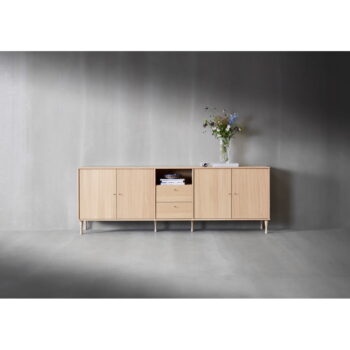 Nízka komoda v dekore duba 220x76 cm Mistral - Hammel Furniture - Image 2