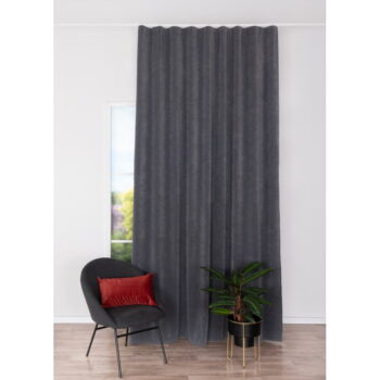 Antracitovosivý záves 140x260 cm Ponte - Mendola Fabrics - Image 3