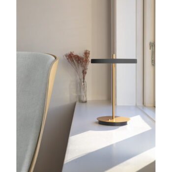 Antracitovosivá LED stolová lampa so stmievačom s kovovým tienidlom (výška  31 cm) Asteria Move – UMAGE - Image 2