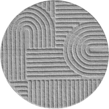 Svetlosivý okrúhly koberec ø 120 cm Art – Ayyildiz Carpets
