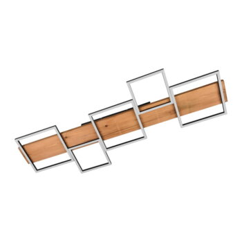 LED stmievateľné stropné svietidlo v čierno-prírodnej farbe 44x115 cm Harper – Trio - Image 4
