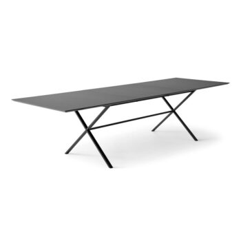 Čierny rozkladací jedálenský stôl s čiernou doskou 90x165 cm Meza – Hammel Furniture - Image 2