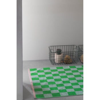 Zelená kúpeľňová predložka z bio bavlny 50x80 cm Retro – Mette Ditmer Denmark - Image 2