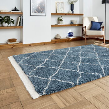 Modrý behúň 60x230 cm Boho – Think Rugs – Obrázok 3