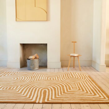 Okrovožltý vlnený koberec 120x170 cm Reef – Asiatic Carpets - Image 2