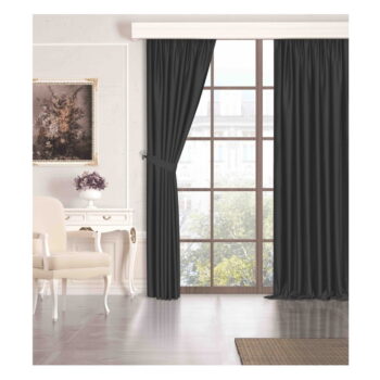 Čierny polo-zatemňovací záves 250x100 cm - Mila Home - Image 3