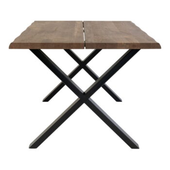 Jedálenský stôl s doskou z masívneho duba House Nordic Toulon Smoked, 140 x 95 cm - Image 3