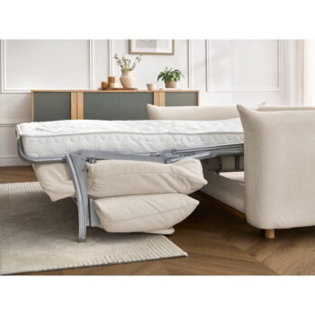 Krémová rozkladacia pohovka 214 cm Ernest – Bobochic Paris – Obrázok 3