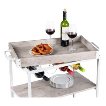 Servírovací stolík na kolieskach 40x80 cm Rustico - Wenko - Image 4