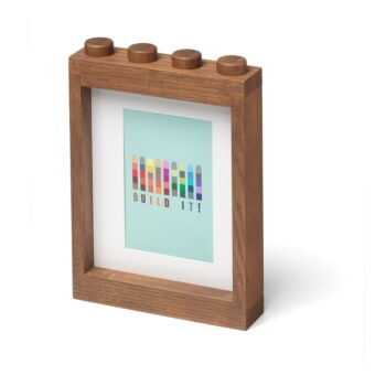 Fotorámik z tmavo moreného dubového dreva LEGO® Wood