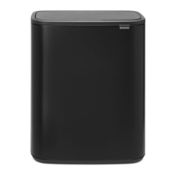 Matne čierny dotykový oceľový odpadkový kôš 60 l Bo Touch Bin – Brabantia - Image 5