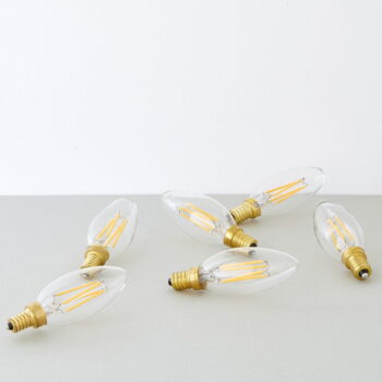 Teplá LED filamentová stmievateľná žiarovka E14, 4 W Candle - tala - Image 10