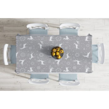 Vianočný obrus s prímesou bavlny Minimalist Cushion Covers Winter Wonderland, 140 x 180 cm - Image 2