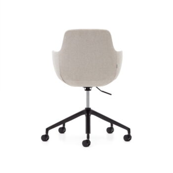 Béžové pojazdné jedálenské stoličky v súprave 2 ks Tissiana – Kave Home – Obrázok 3