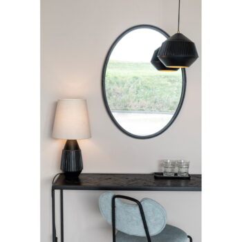Čierno-béžová stolová lampa Aysa - White Label – Obrázok 7