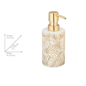 Béžový dávkovač mydla z polyresínu 490 ml Terralba – Wenko – Obrázok 3