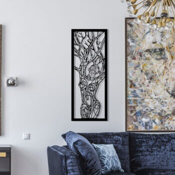 Kovová nástenná dekorácia 20x51 cm - Wallity - Image 3