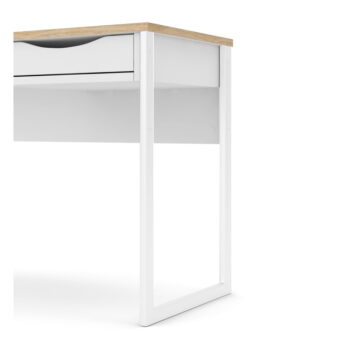 Biely pracovný stôl Tvilum Function Plus, 130 x 48 cm – Obrázok 4