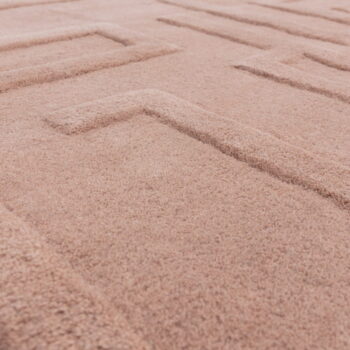 Svetloružový vlnený koberec 120x170 cm Maze – Asiatic Carpets - Image 2