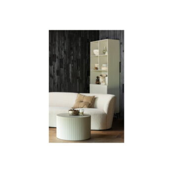 Béžový okrúhly konferenčný stolík ø 60 cm Sanne – WOOOD - Image 4
