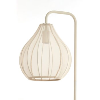 Béžová stojacia lampa s textilným tienidlom (výška 156,5 cm) Elati – Light & Living - Image 2