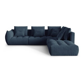 Tmavomodrá rohová pohovka (pravý roh/do L) Bloom – Micadoni Home