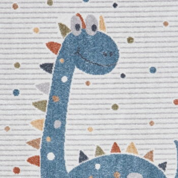 Modro-svetlosivý detský koberec 120x170 cm Vida Kids Dinosaur – Think Rugs - Image 3