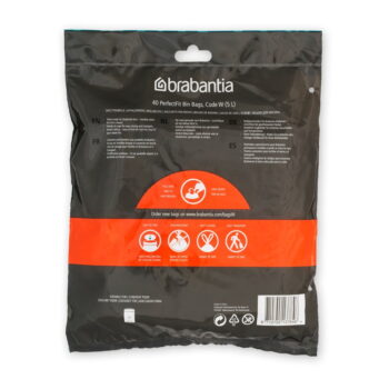 Vrecia na odpadky v súprave 40 ks 5 l PerfectFit W – Brabantia - Image 5