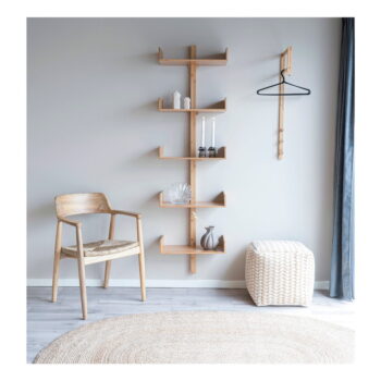 Bielo-béžový taburet Vapi – House Nordic - Image 4