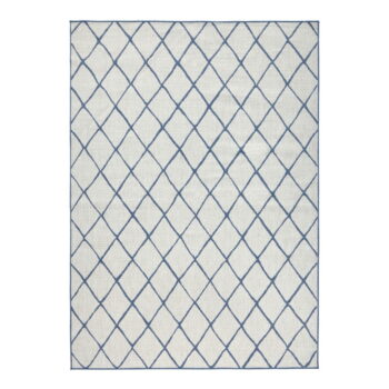 Modro-krémový vonkajší koberec NORTHRUGS Malaga, 120 x 170 cm