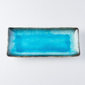 Modrý keramický servírovací tanier MIJ Sky, 29 x 12 cm – Obrázok 4