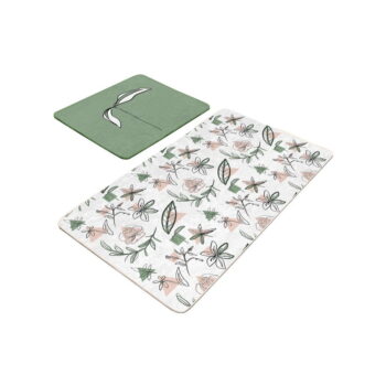 Bielo-zelené kúpeľňové predložky v súprave 2 ks 60x100 cm - Mila Home – Obrázok 5