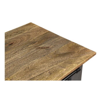 Sivá kovová vinotéka s posuvnými dverami 122x90 cm Ranchi – Interia Home & Living – Obrázok 4