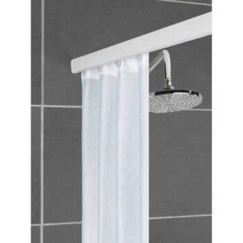 Biela tyč na sprchový záves 75 - 125 cm Era – Wenko – Obrázok 3